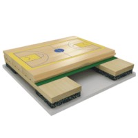 板式龙骨结构运动木地板