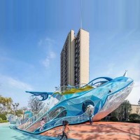 大型鲸鱼儿童滑梯